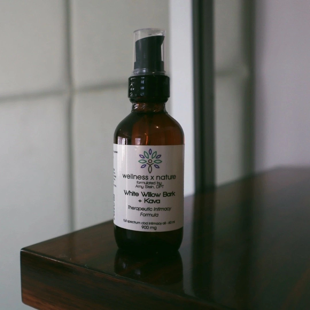 Regular Size 30ml - White Willow Bark + Kava Therapeutic Lubricant & Intimacy Oil - 450mg